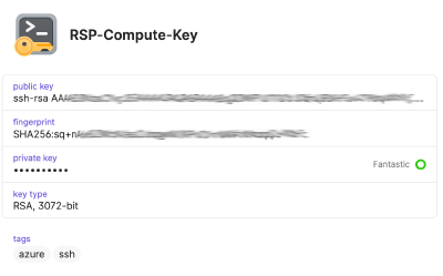 Existing SSH Key